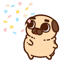 Puglie Pugs Sticker GIF