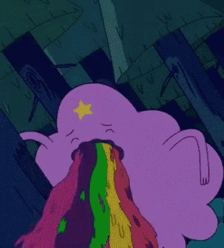 Puke Rainbows Gif GIF