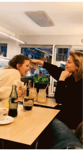 Pull Hair Across The Table GIF