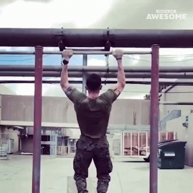 Pull Ups Upper Body Strength GIF