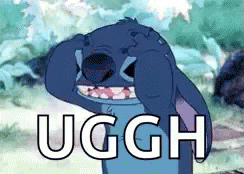 Pulling Hair Out Frustrated Stitch GIF