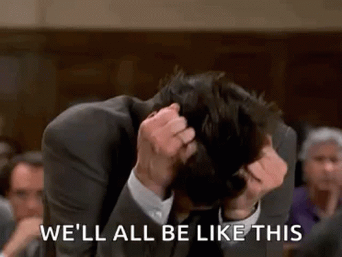 Aggravated Jim Carrey Pulling Hair Out GIF