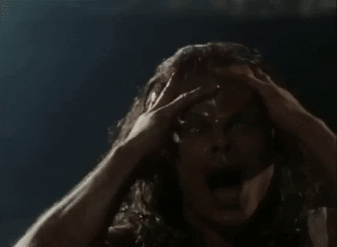 Pulling Hair Out Monster Transformation GIF