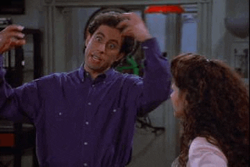 Pulling Hair Out Stressed Jerry Seinfeld GIF