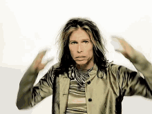Pulling My Hair Out Steven Tyler Freaking Out GIF