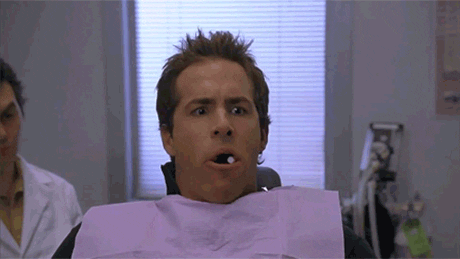 Pulling Teeth Ryan Reynods Spitting GIF