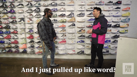 Pulling Up Like Words GIF