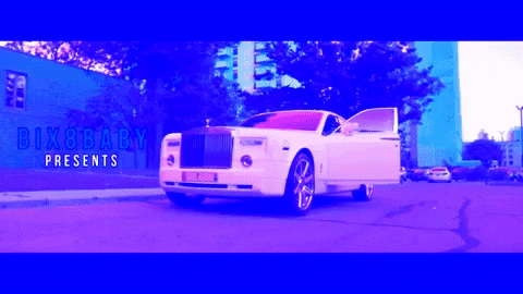 Pulling Up White Car GIF