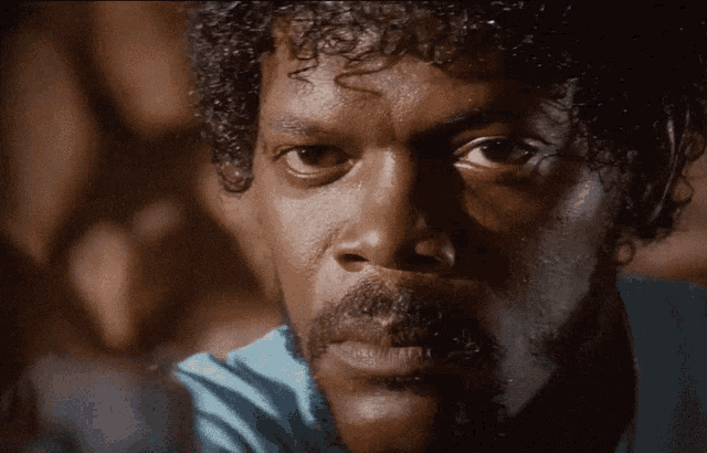 Pulp Fiction Serious Jules GIF
