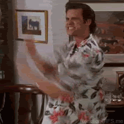 Pumped Excited Jim Carrey GIF