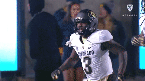 Pumped Up Buffs Player Deion Sanders Chest Bump GIF