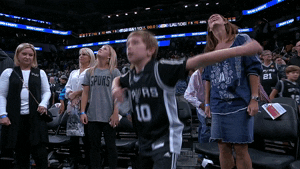 Pumped Up Dancing Fan Kid GIF