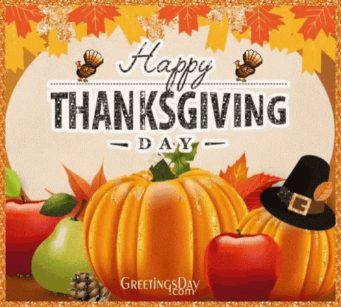 Pumpkin Animated Thanksgiving GIF