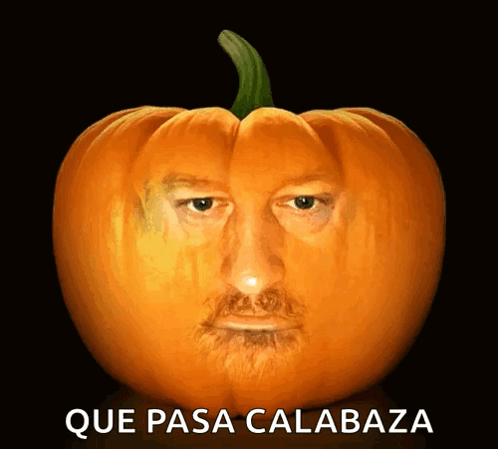 Pumpkin Carved Face Que Pasa Calabaza