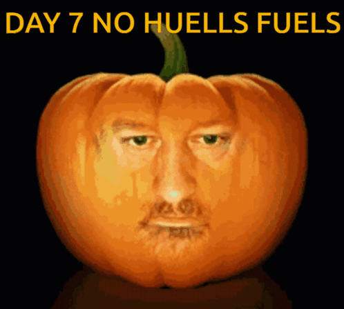 Pumpkin Man Face Day 7 No Huells Fuels GIF