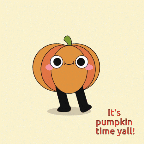 Pumpkin Saying It's Pumpkin Time Y'all GIF
