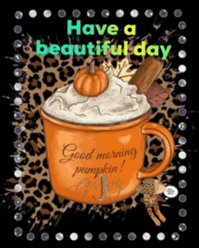 Pumpkin Spice Cup With Whipped Cream Saying Pumpkin Spice and Everything Nice