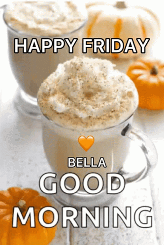 Pumpkin Spice Latte For Happy Friday GIF
