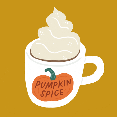 Pumpkin Spice Waving At Me GIF