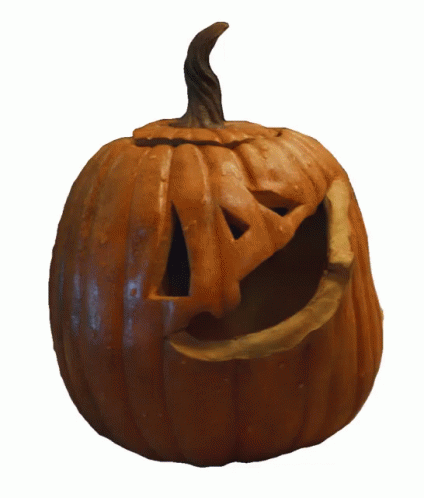 Pumpkin With Carved Face GIF