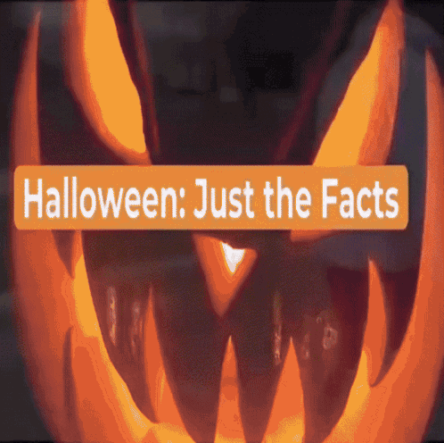 Pumpkin With Halloween Just The Facts GIF