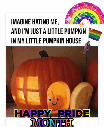 Pumpkin with Imagine Hating Me