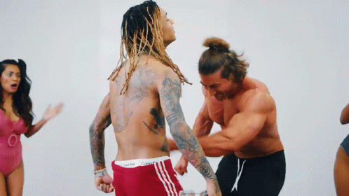 Punching Swae Lee Tummy GIF