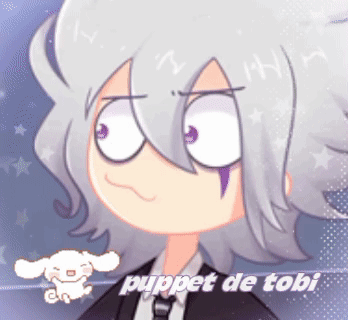 Puppet De Tobi With White Dog GIF