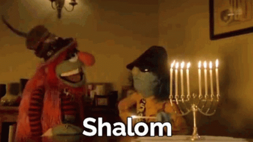 Puppet Hanukkah Shalom GIF