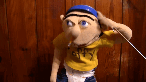 Puppet in Yellow Shirt Offy