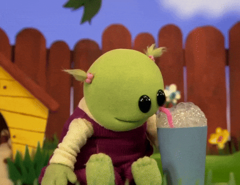 Puppet Milkshake Bubbles GIF