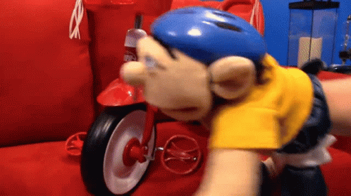 Puppet Plays Yellow Uno Reverse Card GIF