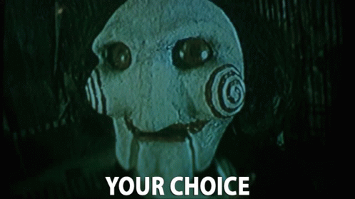 Puppet Saying Your Choice