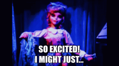 Puppet So Excited I Might Just GIF