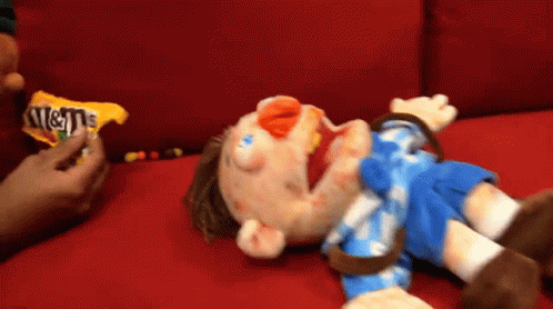 Puppet Suffering From Allergies GIF