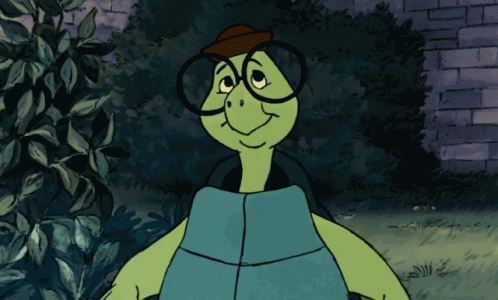 Puppet With Glasses And Bow Tie At Chalkboard GIF