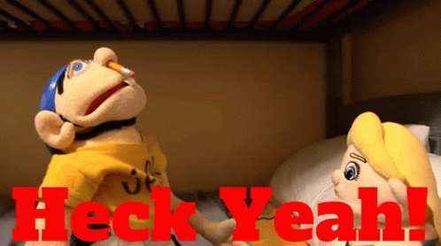 Puppet With Heck Yeah Poster