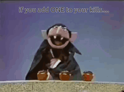 Puppet With Number 3 GIF