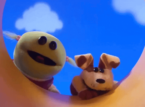 Puppets Being Curious GIF