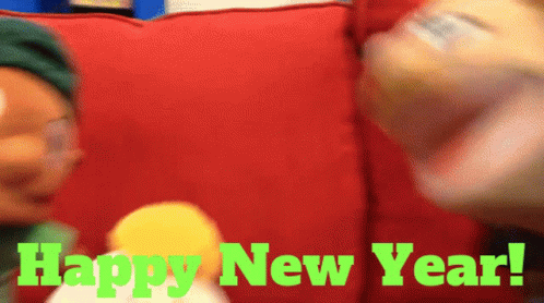 Puppets Happy New Year! GIF