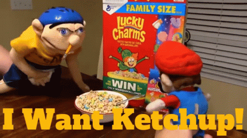 Puppets I Want Ketchup GIF