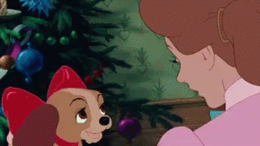 Puppy Lady And The Tramp GIF