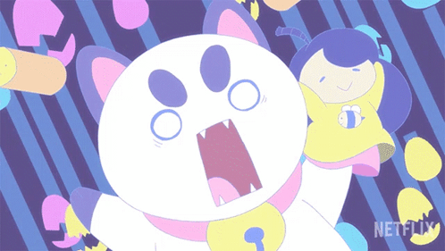 Puppycat Panicking Bee And Puppycat GIF