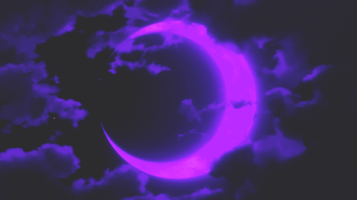 Purple Aesthetic Moon GIF