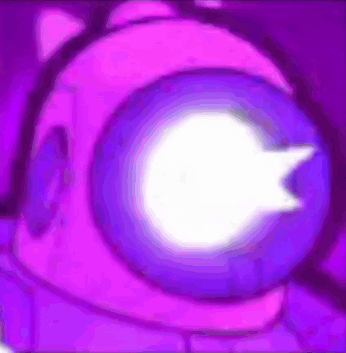 Purple Among Us Character White Light Eye GIF