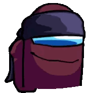 Purple Among Us Character with Bandana