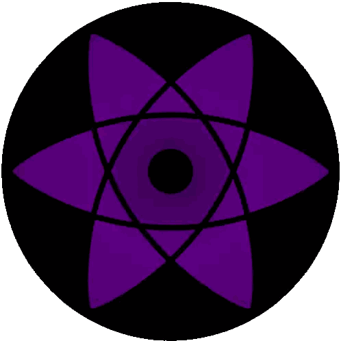 Purple and Black Circle With Star