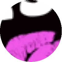 Purple and Black Circle with White Center