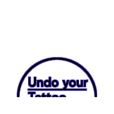 Purple and Black Logo Saying Undo Your Tattoo With AW3