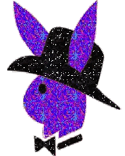Purple and Black Playboy Bunny